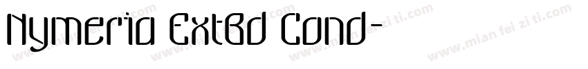 Nymeria ExtBd Cond字体转换